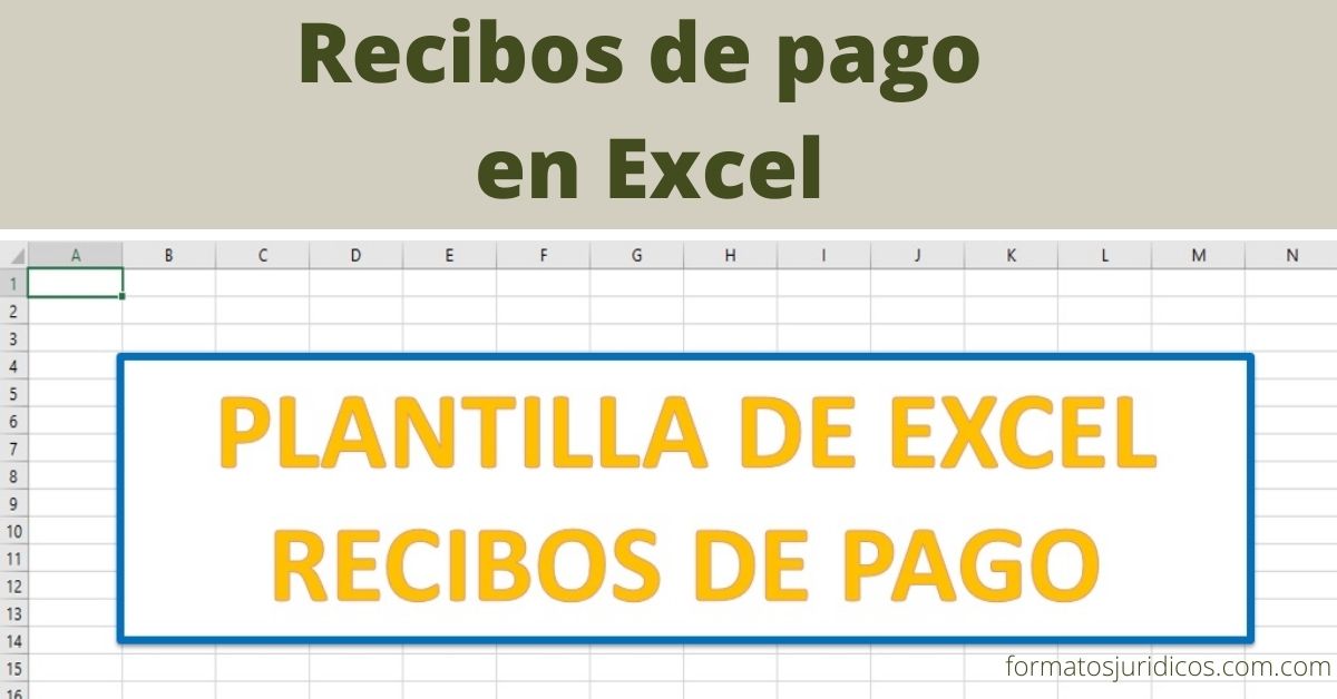 Recibos De Pago Recursos Para Abogados En Excel Descargable 2238